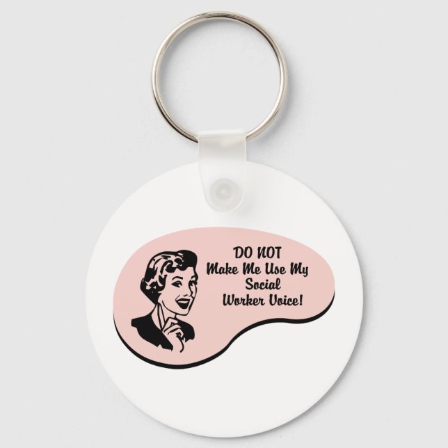Social Worker Voice Nyckelring (Framsida)