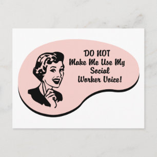Social Worker Voice Vykort