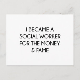 Social Worker Vykort