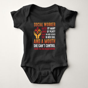 Social Worker Woman Educator Social Working Girl T Shirt