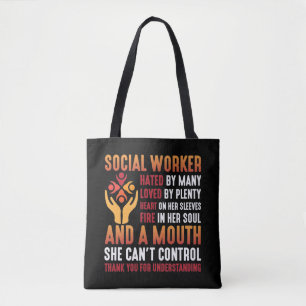 Social Worker Woman Educator Social Working Girl Tygkasse