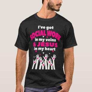Social Worker Work Christian MSW Studenten 2023 M T Shirt