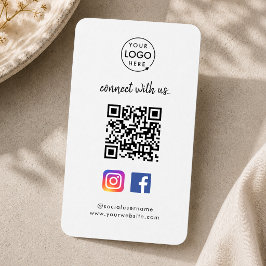 Sociala Media Affärskort | Instagram Facebook QR Visitkort