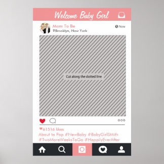 Sociala Media Fest Ram Fotobutik Reklamaffisch Poster