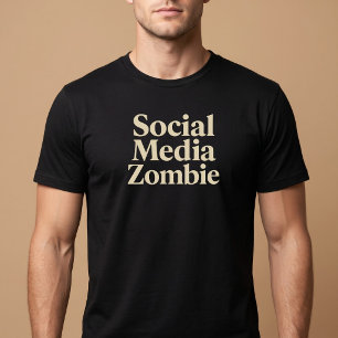 Sociala Media Zombie T Shirt