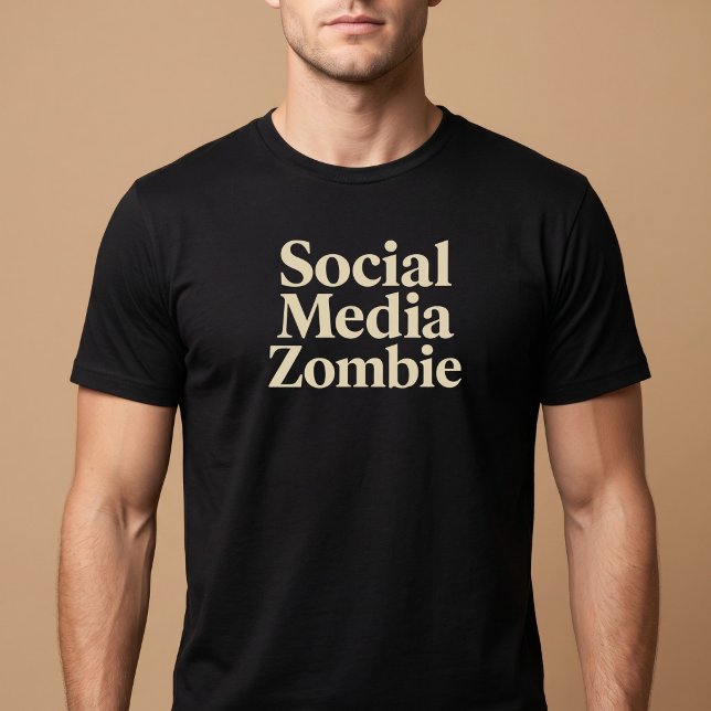 Sociala Media Zombie T Shirt (Skapare uppladdad)