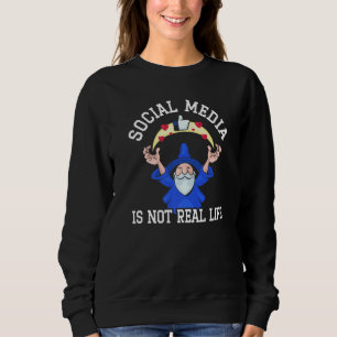 Sociala Medier Är Inte Verkliga Livet Sociala Medi T Shirt