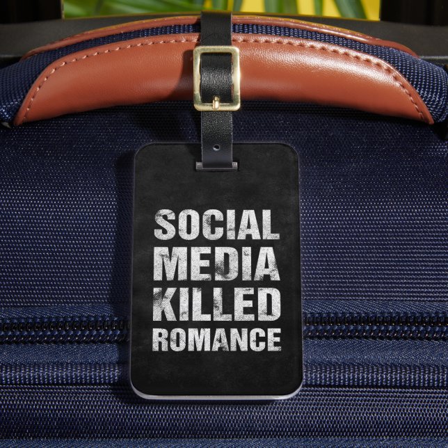Sociala Medier Dödade Romansen Bagagebricka (Framsida Insitu 2)