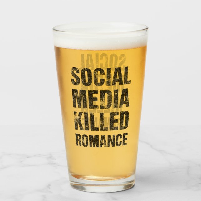 Sociala Medier Dödade Romansen Glaskopp (Framsida fylld)