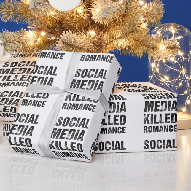Sociala Medier Dödade Romansen Presentpapper (Helgdagar)