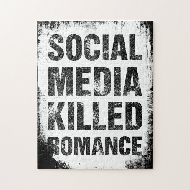 Sociala Medier Dödade Romansen Pussel (Vertikal)
