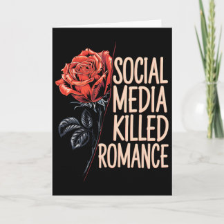 Sociala Medier Dödade Romantik Meme Alla Hjärtans  Kort