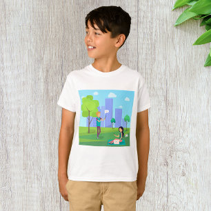 Sociala medier kommunikation i stadspark t shirt