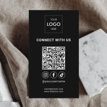 Sociala Medier QR-kod Sofistikerad Logo