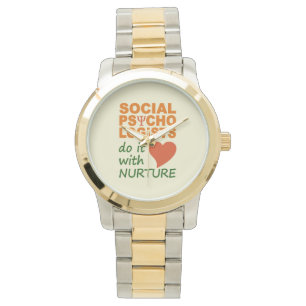 Sociala psykologklockor armbandsur