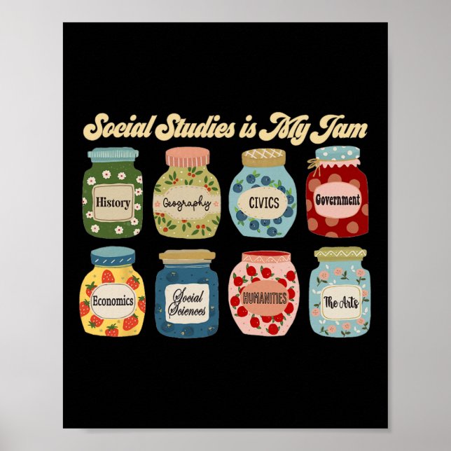 Sociala Studier Är Min Grej Historia Lärare Byck T Poster (Framsidan)