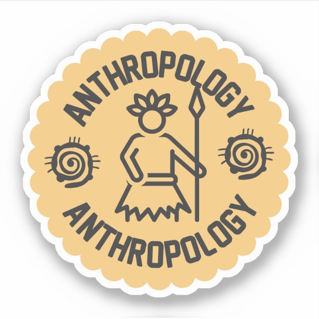 Socialantropologi , antropologistudent   klistermärken (Framsida)