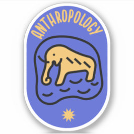 Socialantropologi , antropologistudent   klistermärken