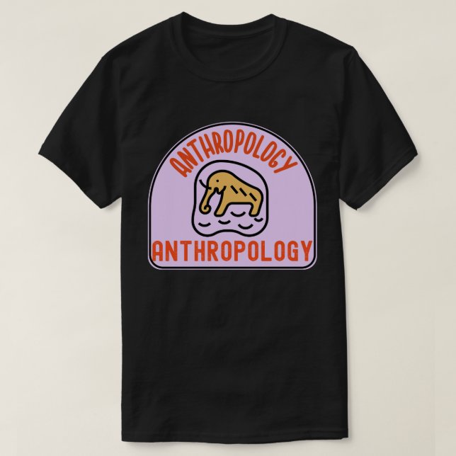 Socialantropologi , antropologistudent   t shirt (Design framsida)