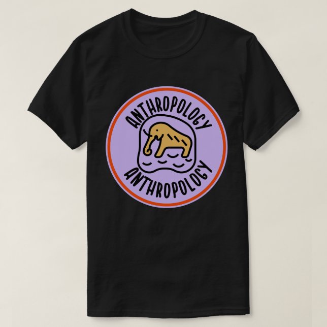 Socialantropologi , antropologistudent   t shirt (Design framsida)