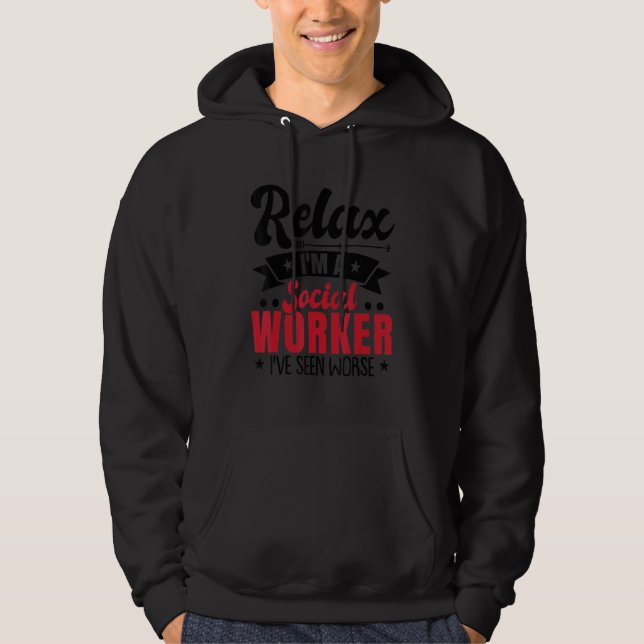 Socialarbetare Hoodie (Framsida)