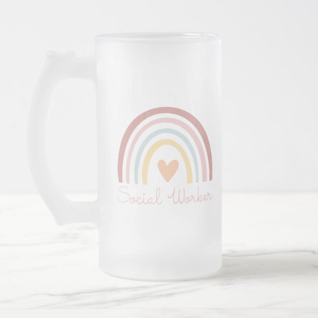 Socialarbetare II Frostat Ölglas (Vänster)