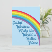 Socialarbetare Inspirerande Citat Regnbåge Blå