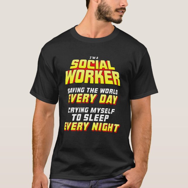 Socialarbetare T Shirt (Framsida)