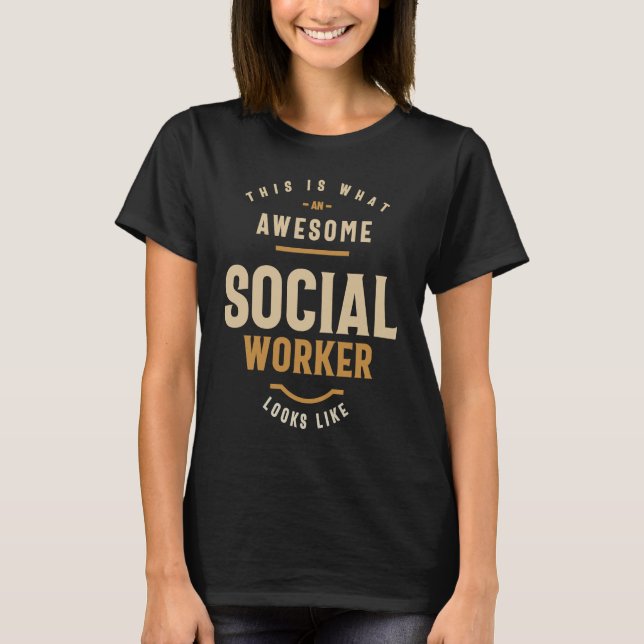 Socialarbetare T Shirt (Framsida)