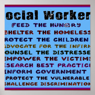 Socialarbetarearbete! Poster