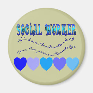 SocialarbetareBLÅTTHJÄRTOR Magnet