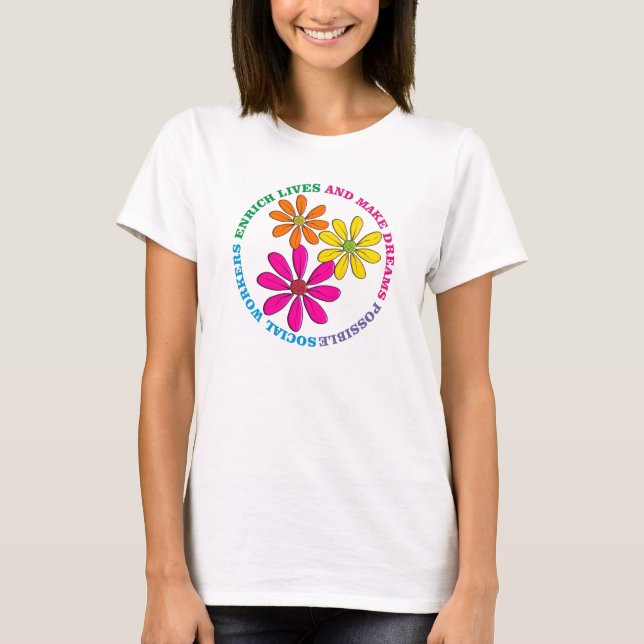 SocialarbetaredaisyT-tröja T Shirt (Framsida)
