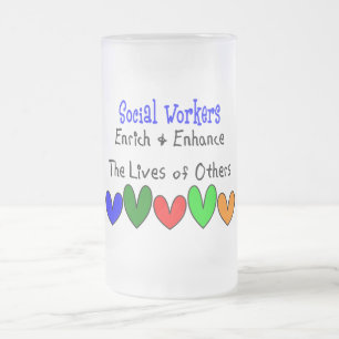Socialarbetaregåvor Frostat Ölglas