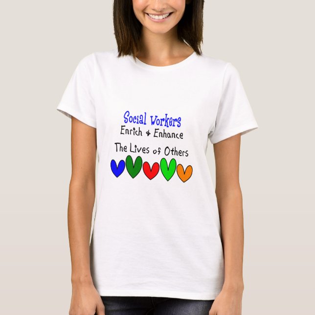 Socialarbetaregåvor T-shirt (Framsida)
