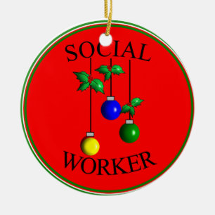 Socialarbetarejulprydnad Julgransprydnad Keramik