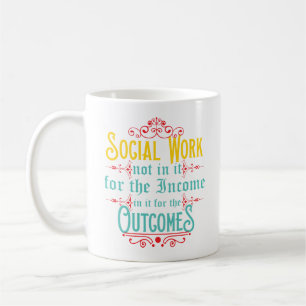 Socialarbetaremugg - för humorkaffe för socialt kaffemugg