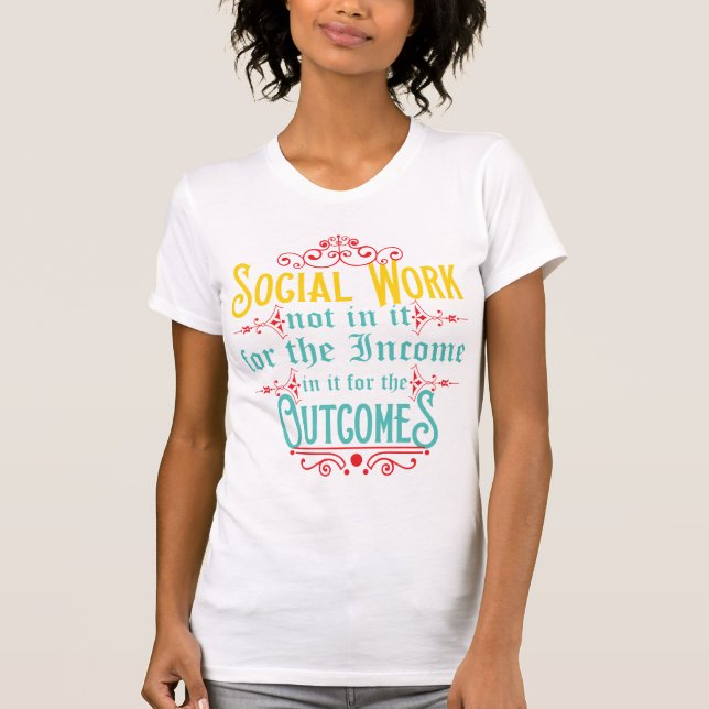 Socialarbetareskjorta - humorTshirt för socialt Tröja (Framsida)