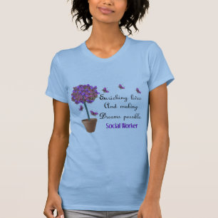 SocialarbetareT-tröja med citationstecken T Shirt