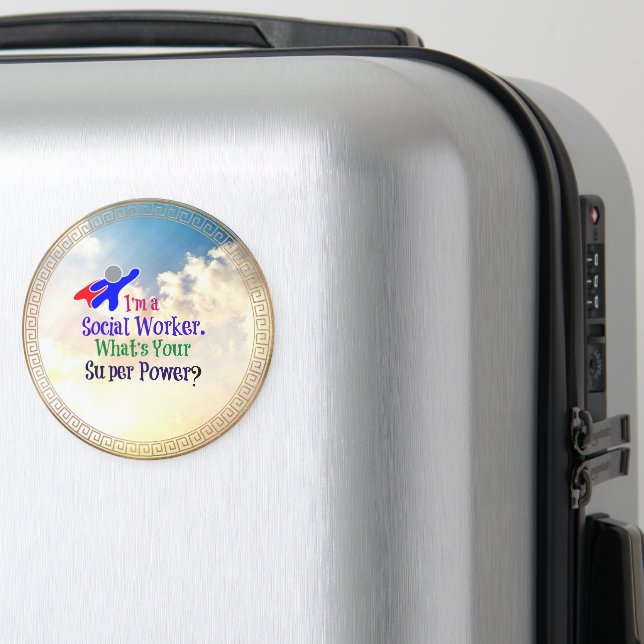 Socialarbetarhumor Magnet (In Situ (Luggage))