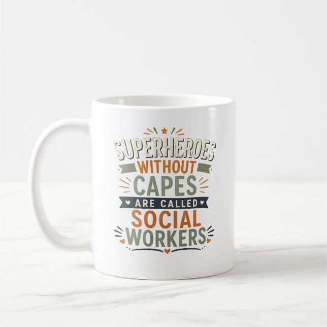 Socialarbetarpresent för skola LCSW Kaffemugg (Vänster)