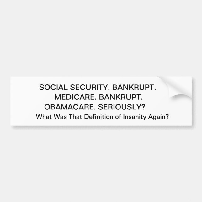 SOCIALFÖRSÄKRING. BANKRUTT., MEDICARE. BANKRUTT…., BILDEKAL (Framsidan)