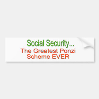 SocialförsäkringPonzi intrig Bildekal