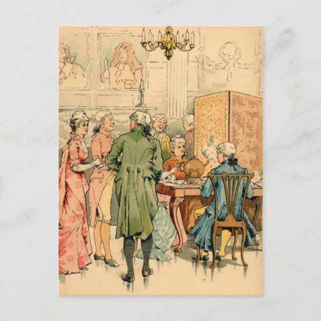 Socialisering 1800-talet vykort (Framsida)