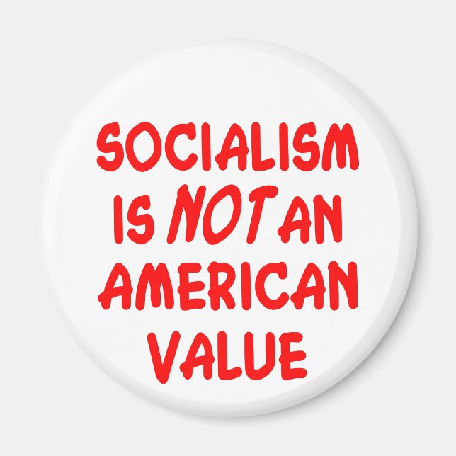Socialism är inte ett amerikanskt värde magnet (Framsidan)