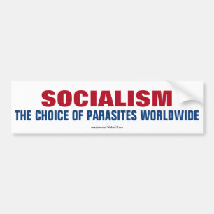 Socialism det primat av parasit över hela världe bildekal