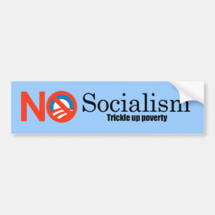 Socialism - droppande upp fattigdom bildekal