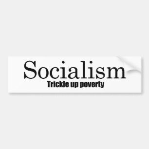 Socialism - droppande upp fattigdom bildekal
