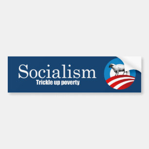 Socialism - droppande upp fattigdombildekal bildekal