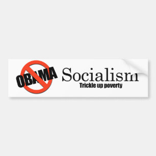 Socialism - fattigdomen sipprar uppåt bildekal