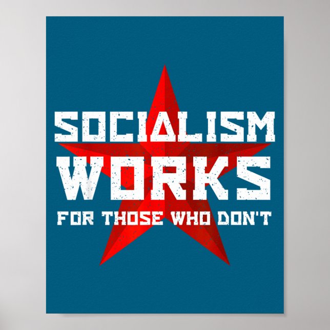 Socialism Fungerar För De Som Inte  Poster (Framsidan)